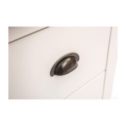 Cabinet Bits Cosenza 3 Drawer Dressing Table Set Brass Cup Handle in Off-White - thumbnail 5