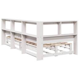 Berkfield Home Decorative Bookcase Bed without Mattress White 90x190cm Solid Woo - Size: 90x190 cm - thumbnail 7
