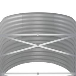 Berkfield Home Garden Raised Bed Powder-coated Steel 440x80x68 cm Green - Size: 440 x 80 x 68 cm - thumbnail 5