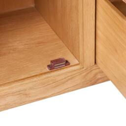 Berkfield Home Sideboard with 3 Drawers 110x33.5x70 cm Solid Oak Wood in Brown - thumbnail 5