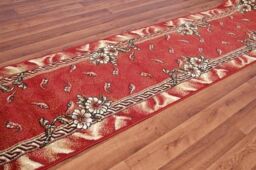 RugsX Bcf Trio Runner in Red - Size: 120 cm x 290 cm - thumbnail 4