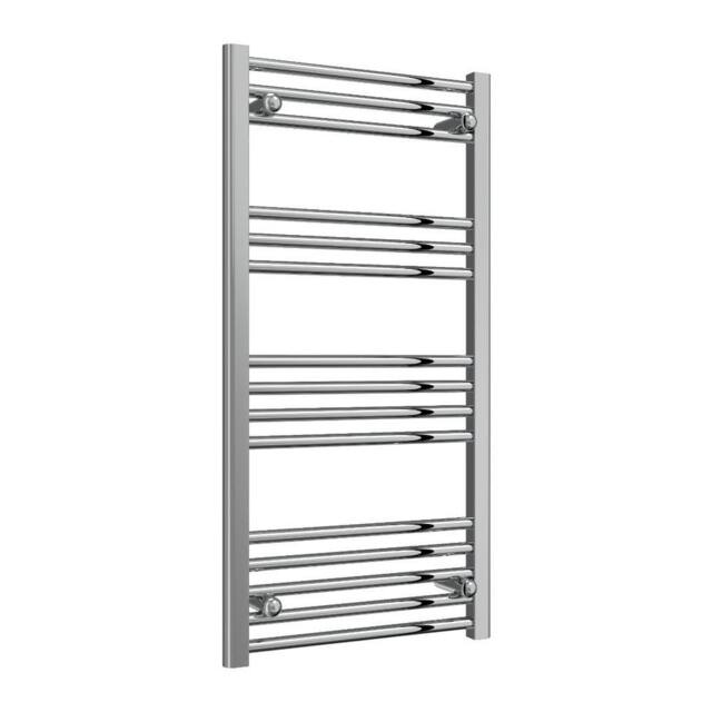 Bathroom Kingdom Capo Chrome Straight Heated Towel Rail 1000x500 in Silver - image 1