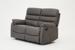 Home Detail DISCONTINUED Maxwell Air Leather 2 Seater Recliner Sofa in Grey