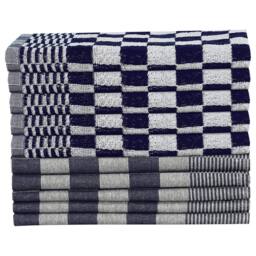 Berkfield Home Soft 20 Piece Towel Set Blue & White Cotton - thumbnail 1