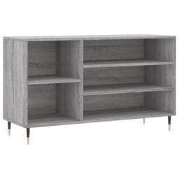 Berkfield Home Shoe Cabinet Grey Sonoma 102x36x60 cm Engineered Wood - Size: 102 x 36 x 60 cm - thumbnail 1