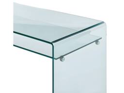 Vente-unique Desk - 1 Open Compartment - Toughened Glass - STILEOS in Clear - thumbnail 7