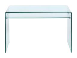Vente-unique Desk - 1 Open Compartment - Toughened Glass - STILEOS in Clear - thumbnail 5