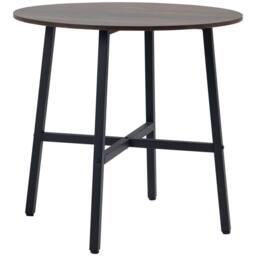 STILVORA Dining Table with steel frame rustic brown - thumbnail 5