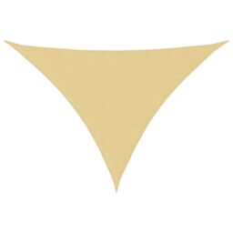 Berkfield Home Sun Shade Sail Sand 4x4x5.8 m 100% Polyester Oxford in Yellow - thumbnail 2