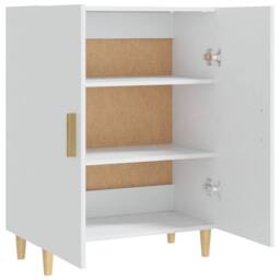 Berkfield Home Sideboard White 70x34x90 cm Engineered Wood - Size: 70 x 34 x 90 cm - thumbnail 5