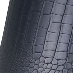 Happy Homewares Modern Croc Design Faux Leather Lamp Shade with Shiny Inner in Black - Size: 12 inches - thumbnail 8