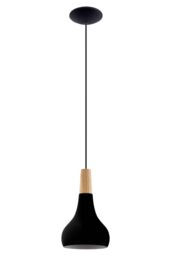 Eglo Sabinar IP20 Steel 180mm Modern Pendant Light in Black