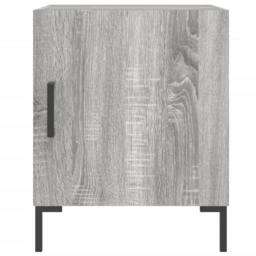 Berkfield Home Bedside Cabinets 2 pcs Grey Sonoma 40x40x50 cm Engineered Wood - Size: 40 x 40 x 50 cm - thumbnail 4