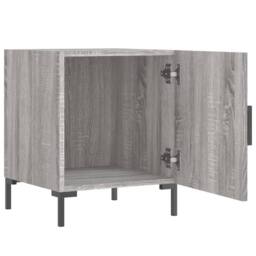 Berkfield Home Bedside Cabinets 2 pcs Grey Sonoma 40x40x50 cm Engineered Wood - Size: 40 x 40 x 50 cm - thumbnail 6
