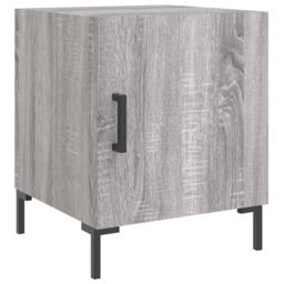 Berkfield Home Bedside Cabinets 2 pcs Grey Sonoma 40x40x50 cm Engineered Wood - Size: 40 x 40 x 50 cm - thumbnail 3