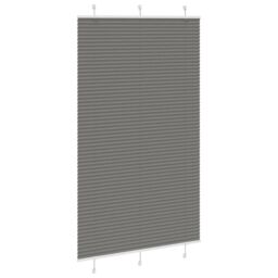 Berkfield Home Pleated Blind Anthracite 120x200 cm Fabric Width 119.4 cm Polyester in Black - thumbnail 3