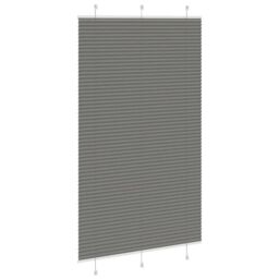 Berkfield Home Pleated Blind Anthracite 120x200 cm Fabric Width 119.4 cm Polyester in Black - thumbnail 4