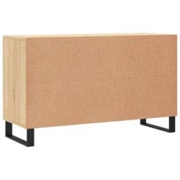 Berkfield Home Sideboard Sonoma Oak 100x36x60 cm Engineered Wood in Light Brown - Size: 100 x 36 x 60 cm - thumbnail 8