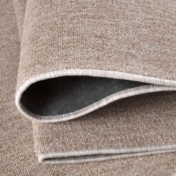 THE RUGS Flex Collection Solid Design Low Pile Living Room Rugs in Beige - Size: 120 cm x 170 cm - thumbnail 4