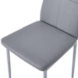 EONLION Set of Modern dining chairs dining room chair faux leather furniture in Grey - thumbnail 3
