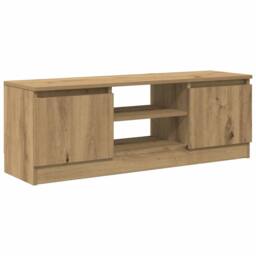 Berkfield Home TV Cabinet Artisan Oak 102x30x36 cm Engineered Wood in Brown - Size: 102 x 30 x 36 cm