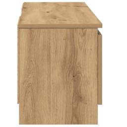 Berkfield Home TV Cabinet Artisan Oak 102x30x36 cm Engineered Wood in Brown - Size: 102 x 30 x 36 cm - thumbnail 5