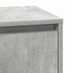 Berkfield Home Bedside Cabinet with LED Concrete Grey 39x34.5x65 cm Engineered Wood - thumbnail 9