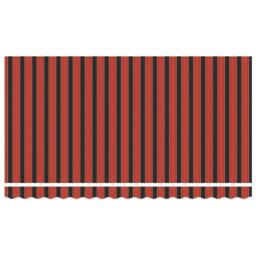 Berkfield Home Retractable Awning Orange & black 350x200 cm Fabric & Metal - thumbnail 6