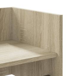 Berkfield Home Wall Shelf Sonoma Oak 100x35x30.5 cm Engineered Wood in Light Brown - thumbnail 7