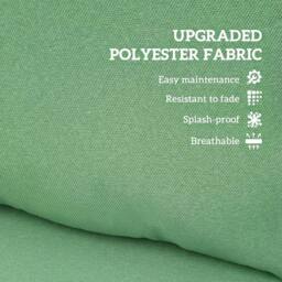 NESTLUNE Cushion Set with Seat & Back Pad, CUSHION ONLY, Green - Size: 120 cm x 135 cm - thumbnail 6
