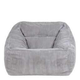 icon Natalia Jumbo Corduroy Bean Bag Armchair in Light Grey - thumbnail 3
