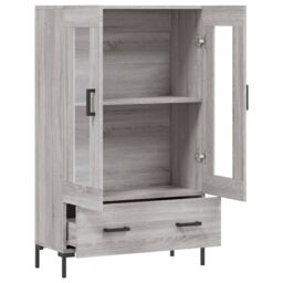 Berkfield Home Highboard Grey Sonoma 69.5x31x115 cm Engineered Wood - thumbnail 5