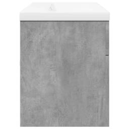 Berkfield Home Stylish Bathroom Sink Cabinet with Built-in Basin Concrete Grey - thumbnail 7