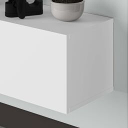Decortie 'Francy' Wall Mounted Floating TV Unit 180cm for 55 Inch TVs in White - Size: 2 Pack - thumbnail 3