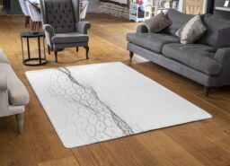 Benjamin Tate Design Futuristic Digital Landscape Rug in Natural - Size: Large - thumbnail 2