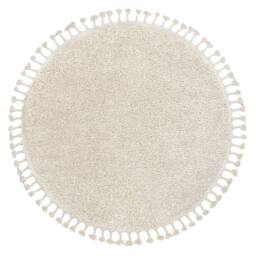 RugsX Berber Rug in Yellow - Size: 160 cm diameter - thumbnail 2