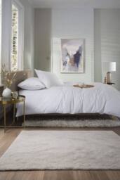 The Lyndon Company Kingston Soft Cotton Duvet Set in White - Size: Single - thumbnail 2