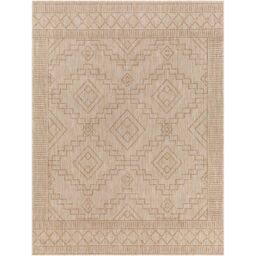 Livabliss Tuareg-Global Beige Ivory Graphic In- & Outdoor Jute-Look Rug in Medium Beige - Size: 160 cm x 215 cm - thumbnail 2