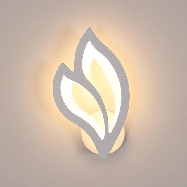 Pheashine White 29cm Flower LED Wall Lamp 13W 3000K 1500LM Acrylic Modern - image 1