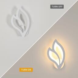 Pheashine White 29cm Flower LED Wall Lamp 13W 3000K 1500LM Acrylic Modern - thumbnail 5