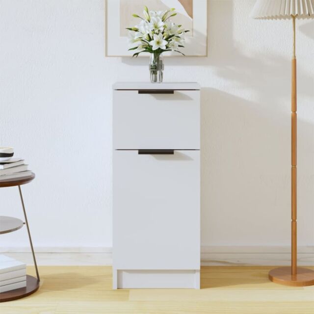 Berkfield Home Sideboard White 30x30x70 cm Engineered Wood - Size: 30 x 30 x 70 cm - image 1