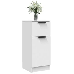 Berkfield Home Sideboard White 30x30x70 cm Engineered Wood - Size: 30 x 30 x 70 cm - thumbnail 4