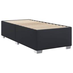 Berkfield Home Bed Frame without Mattress Black¬†Single¬†Faux Leather in Black - Size: Single - thumbnail 3