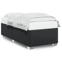 Berkfield Home Bed Frame without Mattress Black¬†Single¬†Faux Leather in Black - Size: Single - thumbnail 1