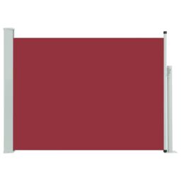 Berkfield Home Patio Retractable Side Awning 100x500 cm Red - thumbnail 2