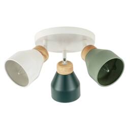 Happy Homewares Contemporary Scandinavian Designed Triple Spot Ceiling Light in Green - thumbnail 8