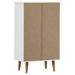 Berkfield Home Shoe Cabinet MOLDE White 59, 5x35x103 cm Solid Wood Pine - Size: 5 x 35 x 103 cm - thumbnail 7