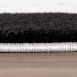 THE RUGS Joli Chequered Soft & Dense Pile Living Room & Bedroom Rug in Black - Size: 200 cm x 290 cm - thumbnail 3