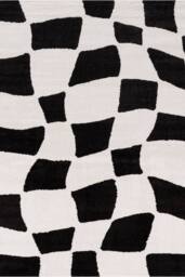 THE RUGS Joli Chequered Soft & Dense Pile Living Room & Bedroom Rug in Black - Size: 200 cm x 290 cm - thumbnail 2