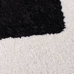 THE RUGS Joli Chequered Soft & Dense Pile Living Room & Bedroom Rug in Black - Size: 200 cm x 290 cm - thumbnail 5
